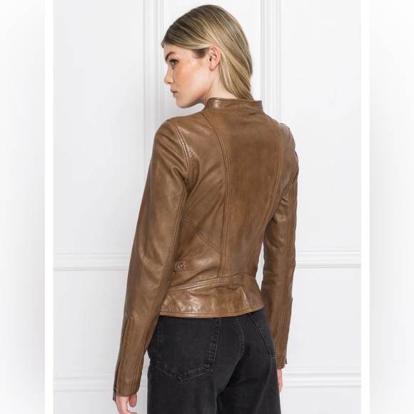 NWT Lamarque Arlette leather biker jacket all saints rag & bone free people - Picture 14 of 14